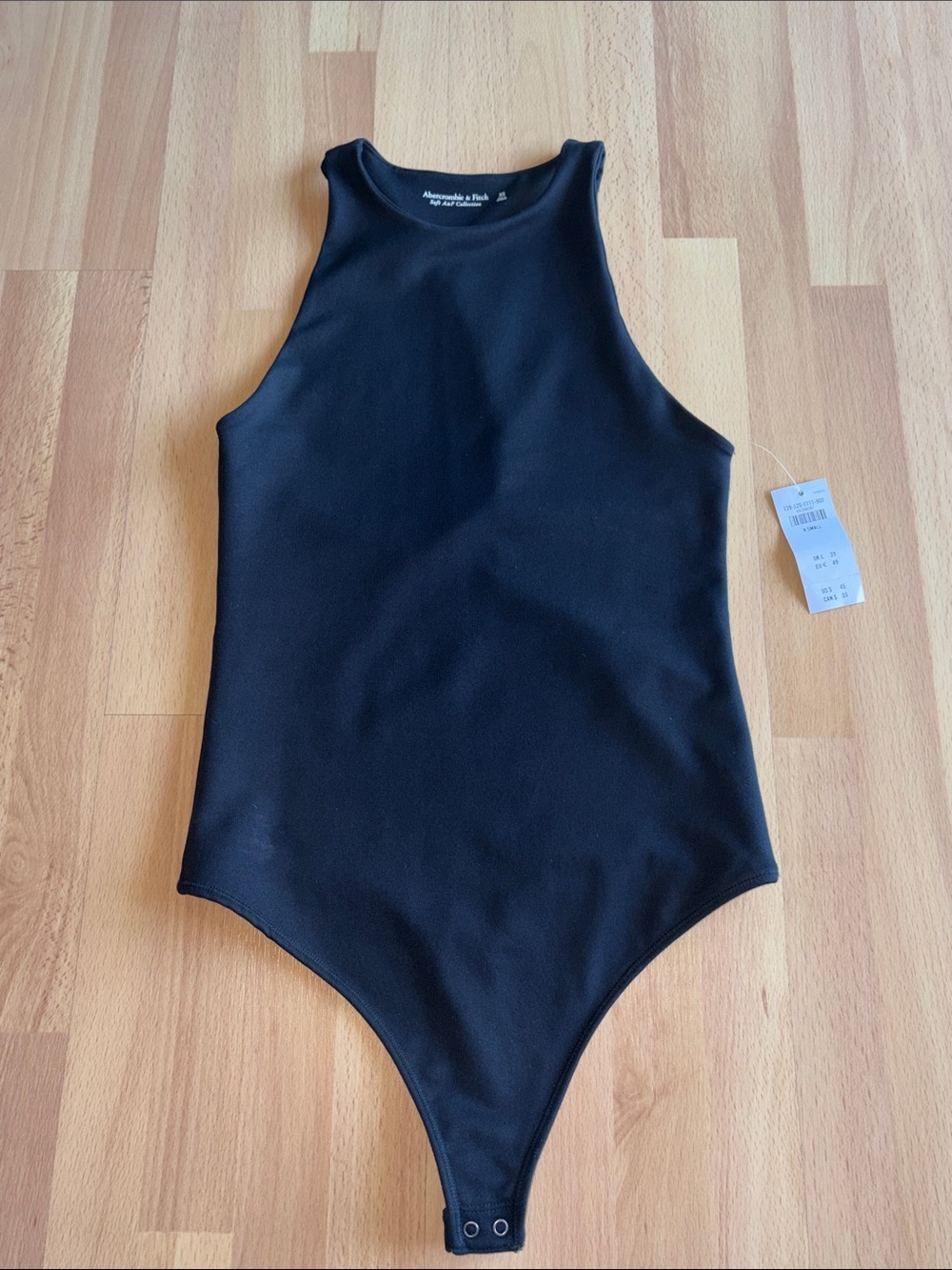 NEW Abercrombie & Fitch Black High-Neck Bodysuit